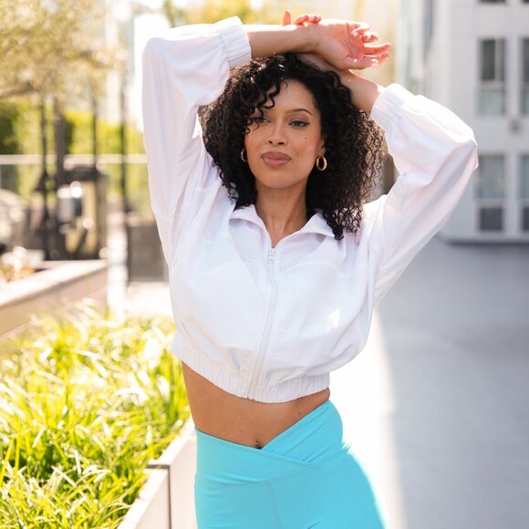 Year of Ours - YOS Windbreaker - White (NWT) - Picture 3 of 5